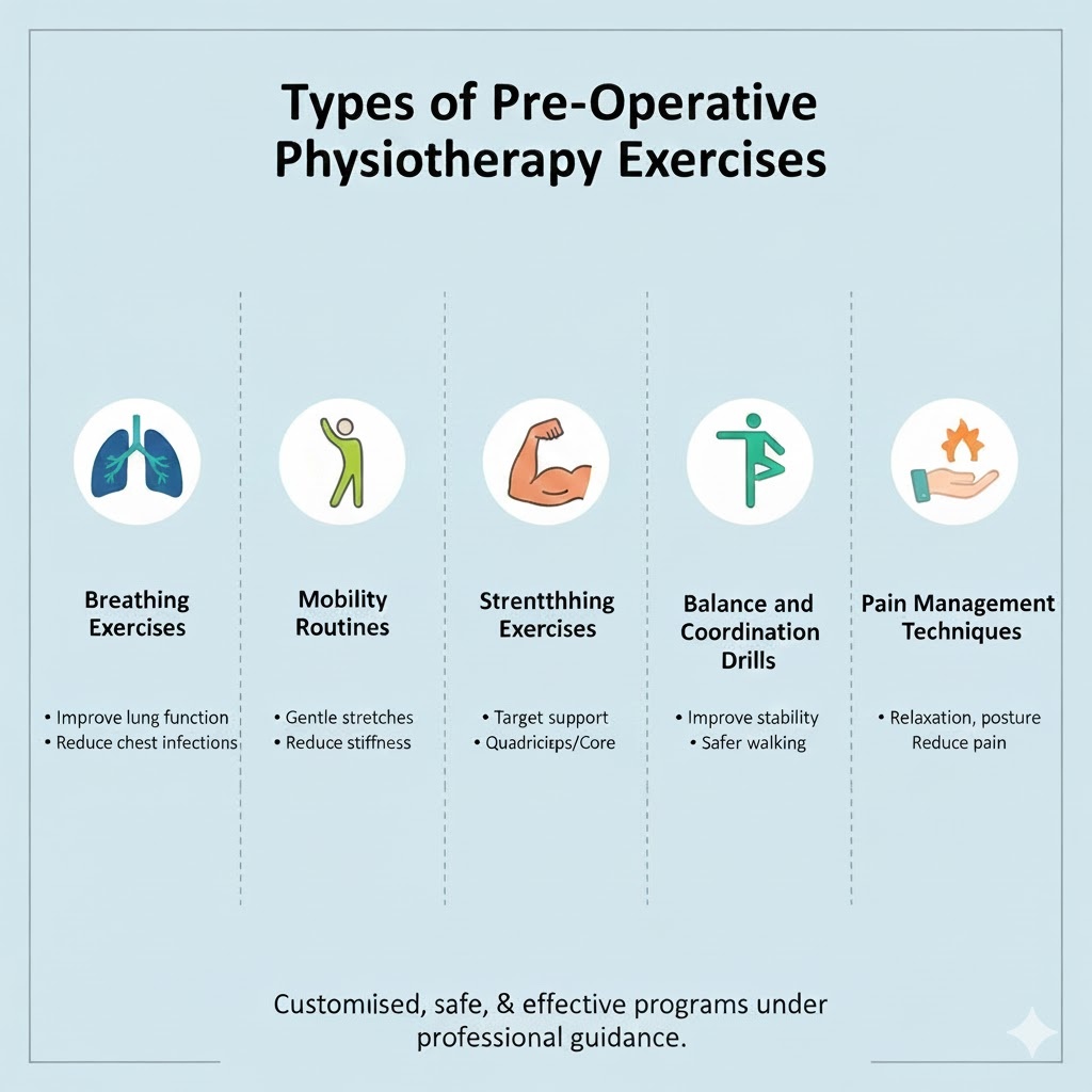 Types of Pre-Operative Physiotherapy Exercises